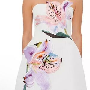 Floral Strapless Mini Dress